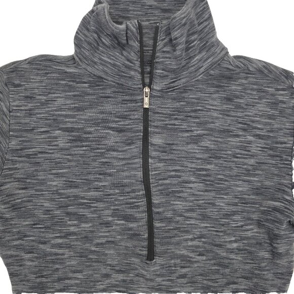 Columbia 1/4 Zip Pullover Shirt Top Womens Small Gray Running Active Athletic - Picture 2 of 8